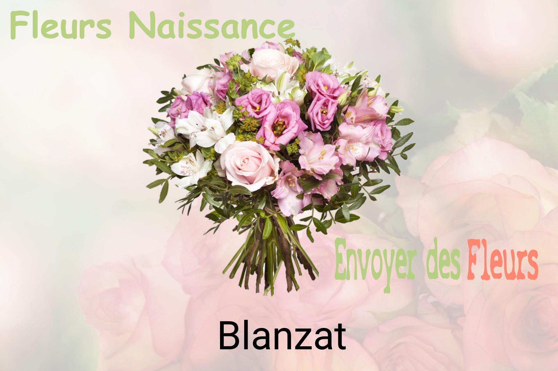 Bouquet de fleurs de naissance livré à Blanzat